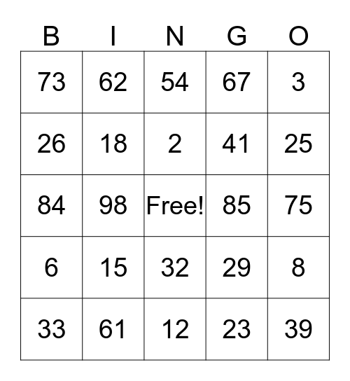 Aegerter-Hackleman Reunion Bingo Card