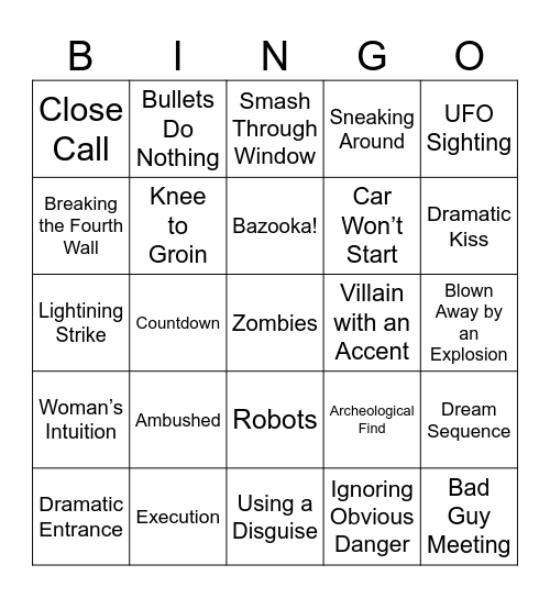 BINGOFLIX: The Mask Bingo Card