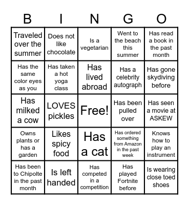 Career Center Bingo!! Bingo Card