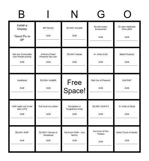 Team 1: Gymnasts Bingo Card