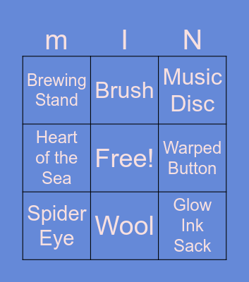 Elo Oly MC Bingo Card