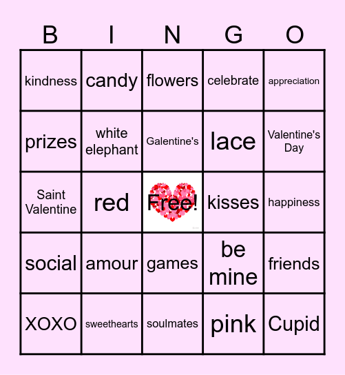 Galentine's Party! Bingo Card