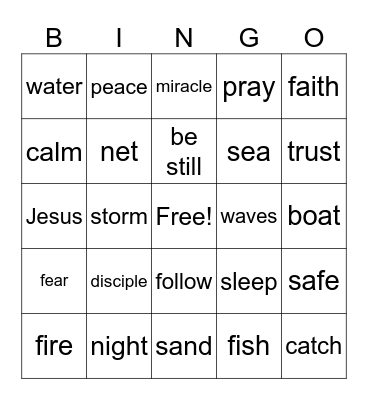 Bible Beach Club Bingo Card