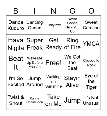 COP Singo 1 Bingo Card