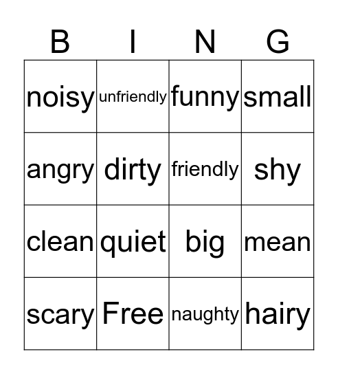 Monster Market Bingo Card