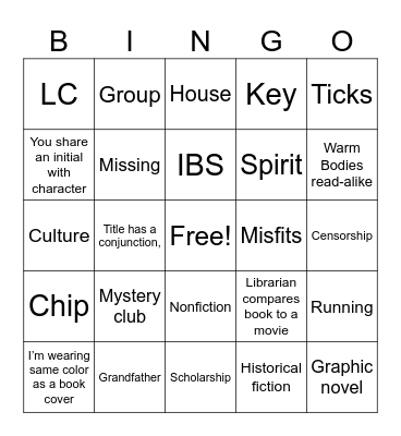 Boost Your Booktalk Bingo! Bingo Card