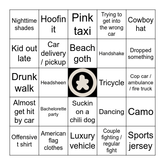 Geoff Bingo Card