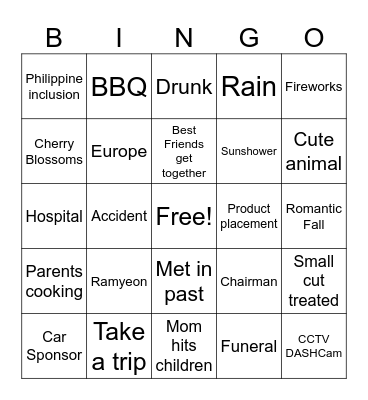 Our Blues Bingo Card