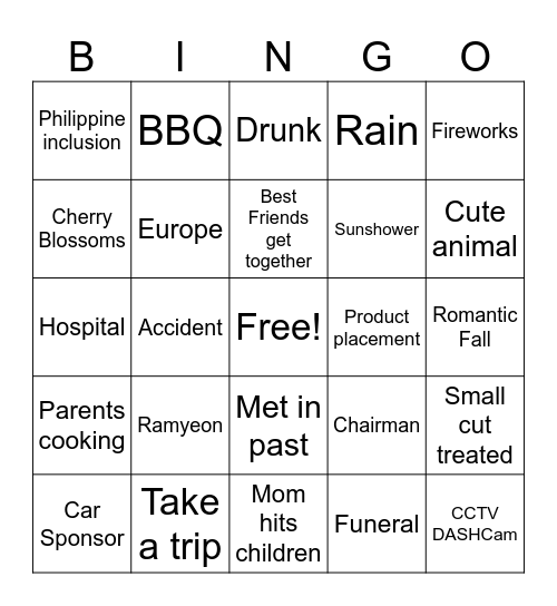 Our Blues Bingo Card