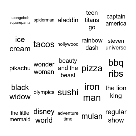 infinite craft bingo Card