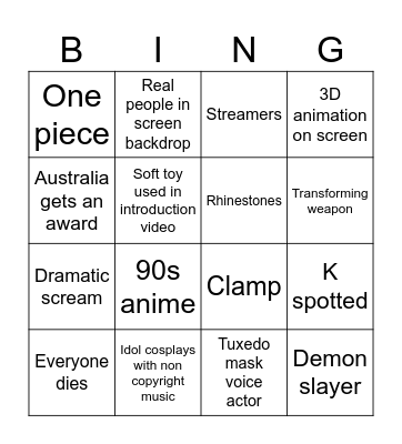 WCS 2024 Bingo Card