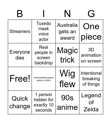 WCS 2024 Bingo Card