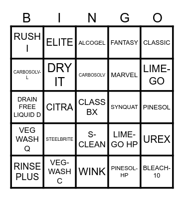 LET'S GO Bingo Card