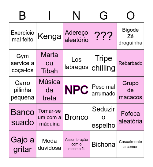 Big bingo Card