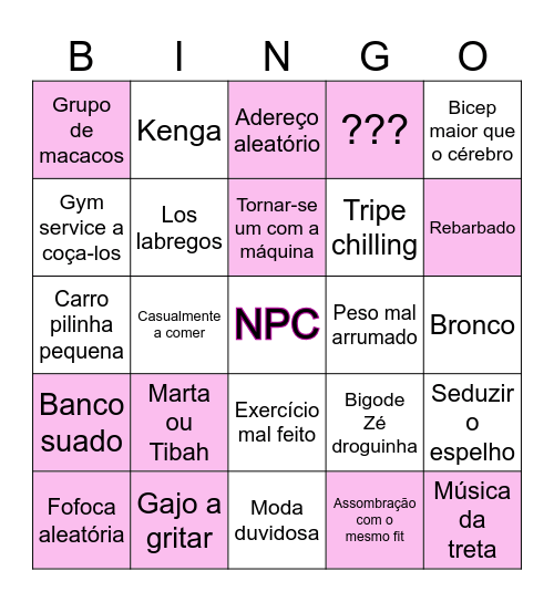 Big bingo Card