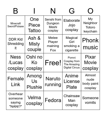 Day 2: Electric Boogaloo Bingo Card