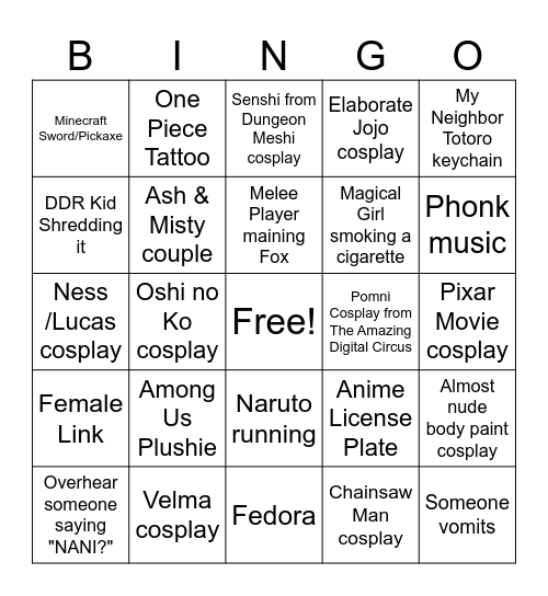 Day 2: Electric Boogaloo Bingo Card