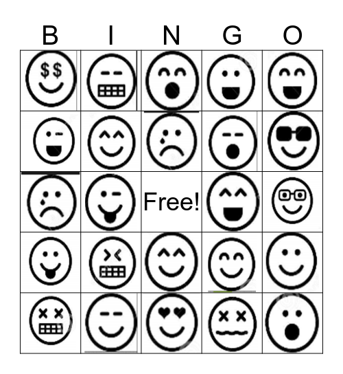 Emoji Bingo Card