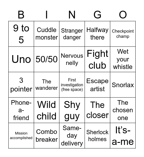 PPT Bingo Card