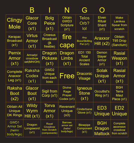 Tres Amigo's Bingo Bonanza Bingo Card