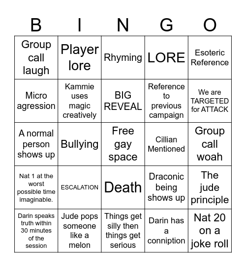 Erellon 2 Bingo Card