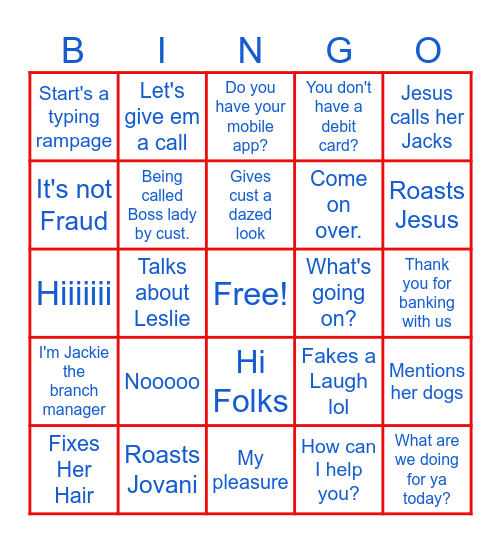 JACKIE'S B-DAY BINGO 2024 Bingo Card