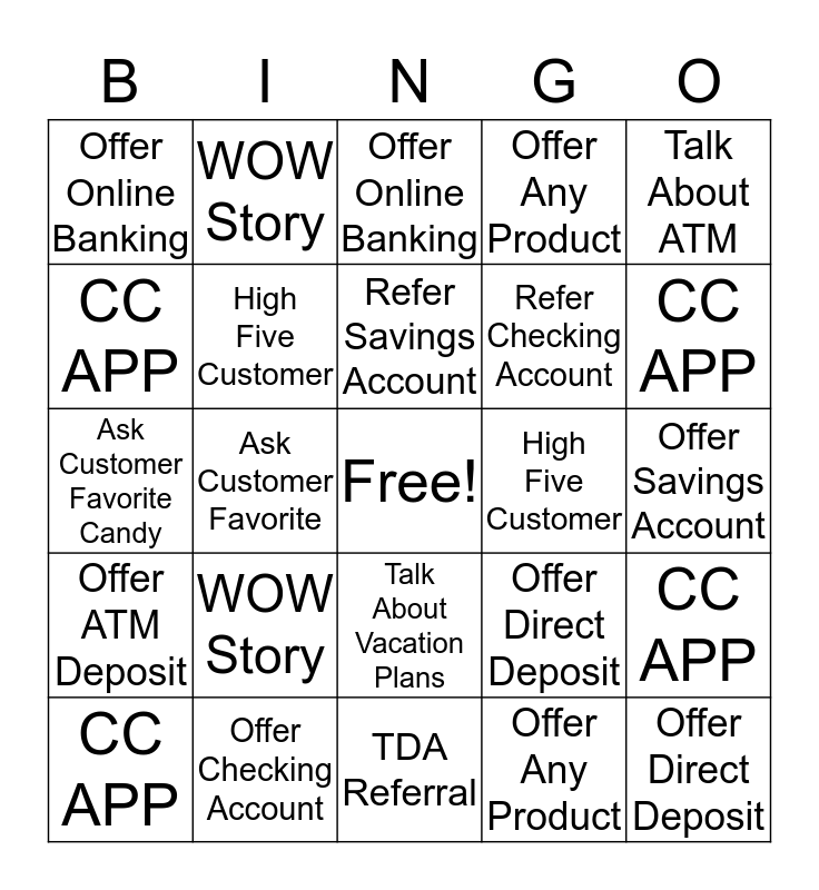 LEI BINGO Card