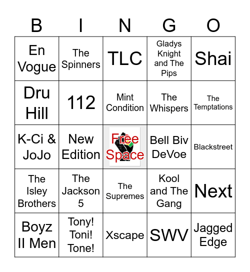 R&Bingo Groups Bingo Card