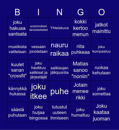 LAKE END GOES BINGO Card