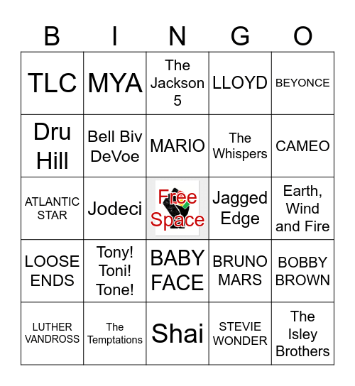 R&Bingo Groups Bingo Card