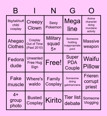 OTAKUTHON 2023 Bingo Card