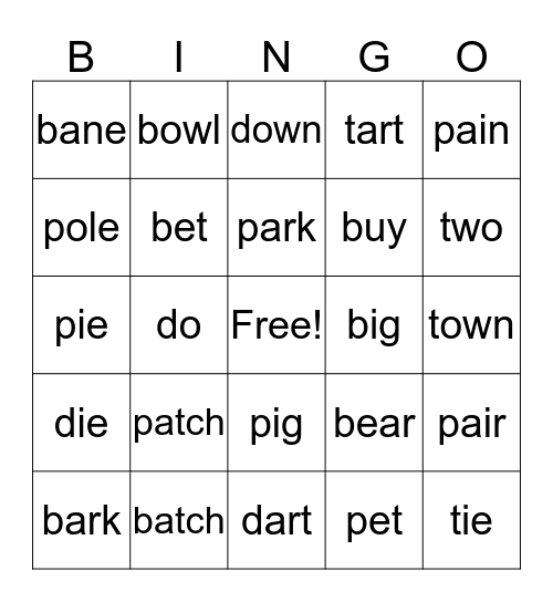 Level 8 Bingo Card