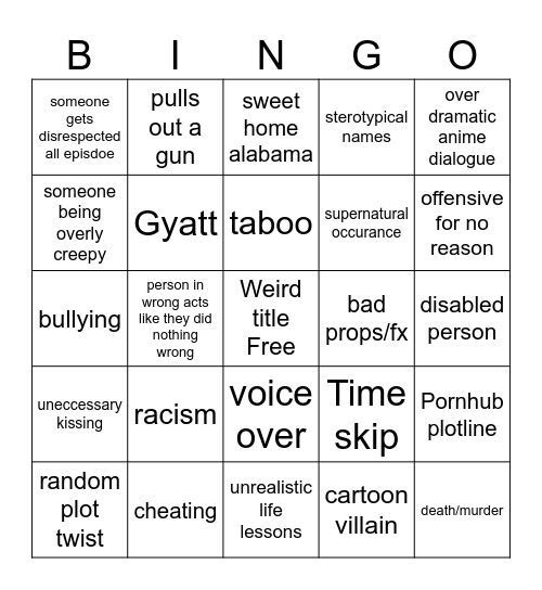 Tmmrws teaching bingo Card