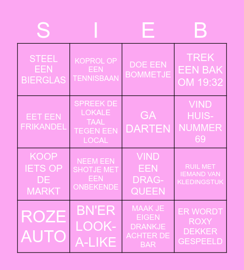 EU REIS 2024 Bingo Card