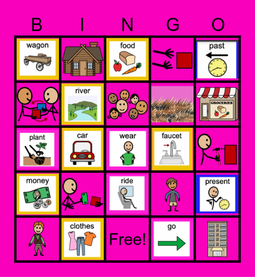 ULS Needs: Past/Present Bingo Card