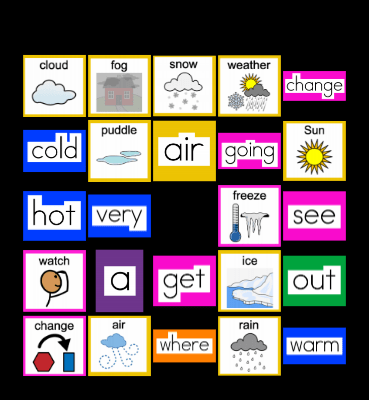 Weather Changes & Sight Words (March ULS) Bingo Card