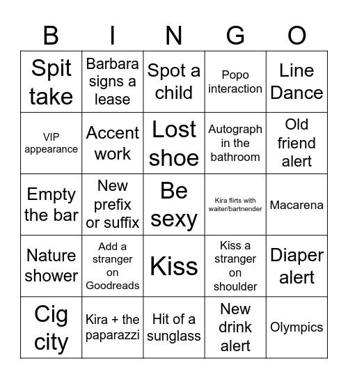 Ocean City Bingo Card