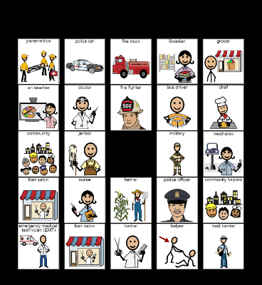 Community Helper Bingo Card