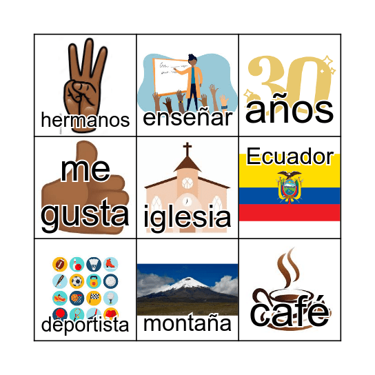 ¡LOTERÍA de Profesora Allison! Bingo Card