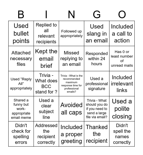 Let's play.... Bingo Card