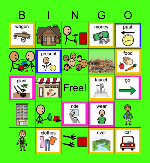 ULS Needs: Past/Present Bingo Card