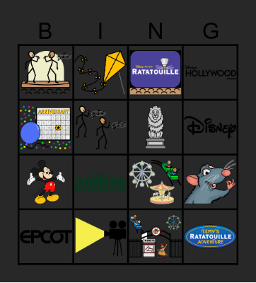 Disney Planes Bingo Card