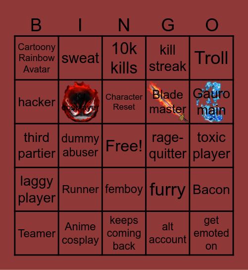 STB card Bingo Card