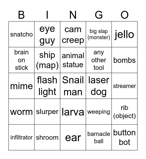ultimate content warning bingo Card