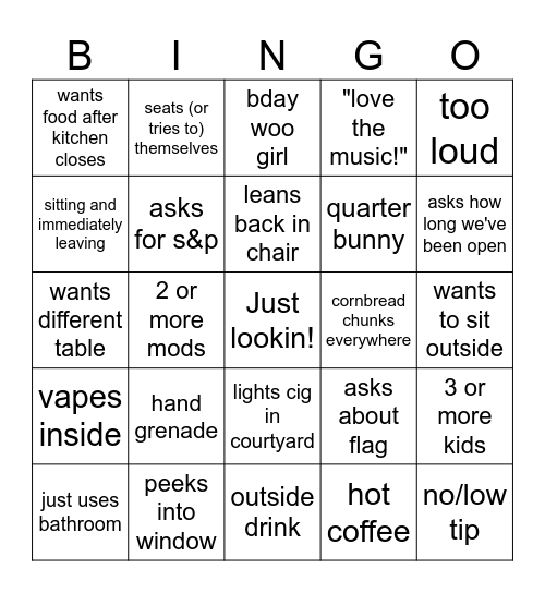 Rats! Rats! Rats! by The Deftones Bingo Card