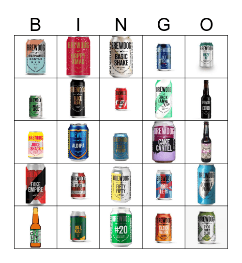 Punk Bingo Card