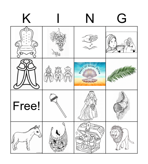 Kingdom Bingo Card