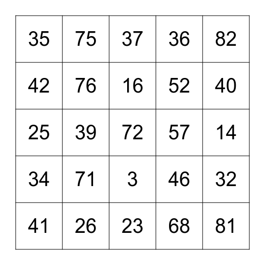 RBS Easter Quiz supporting Broken Rainbow UK Bingo Card