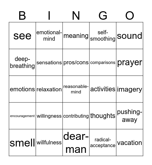 CY4 Bingo Card