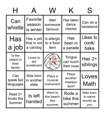 FIND SOMEONE WHO Bingo Card